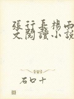 张行长杨雨婷全文阅读小说封面