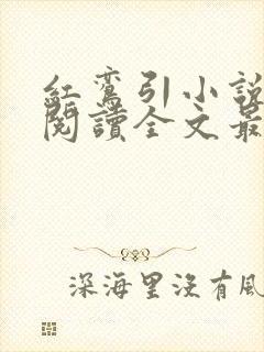 红鸾引小说免费阅读全文最新章节