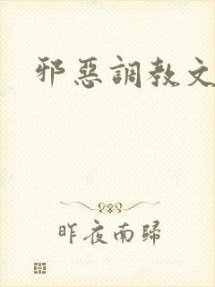 邪恶调教文