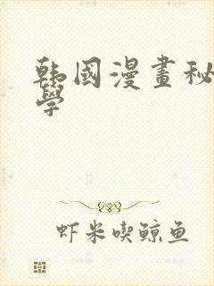 韩国漫画秘密教学