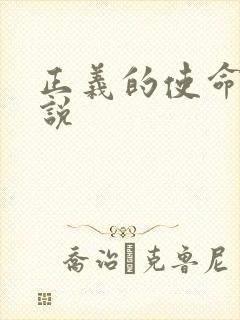 正义的使命 小说封面