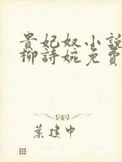 贵妃奴小说by柳诗婉免费阅读笔趣阁