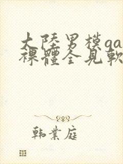 大陆男模gay裸体全见软件