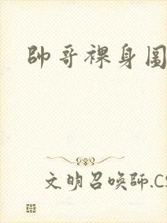 帅哥裸身图封面