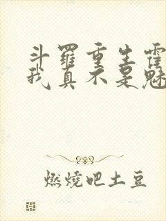 斗罗重生霍雨浩我真不是魅魔笔趣阁免费