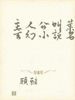 主人公叫叶观的玄幻小说名字