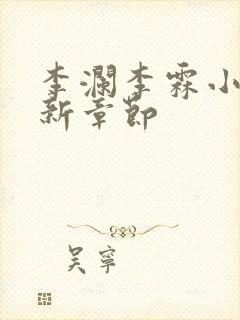 李澜李霖小说最新章节