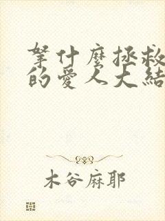 拿什么拯救你我的爱人大结局封面