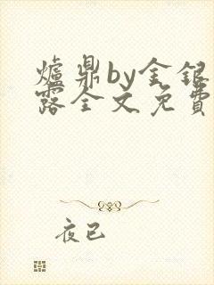 炉鼎by金银花露全文免费阅读笔趣阁