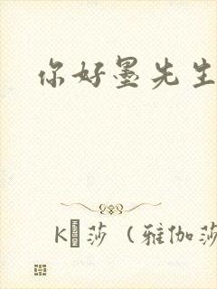 你好墨先生封面