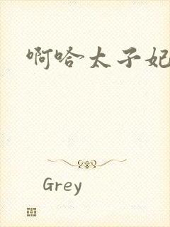 啊哈太子妃好骚封面