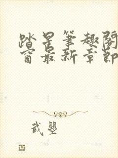 踏星笔趣阁无弹窗最新章节