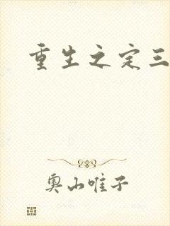 重生之定三国封面