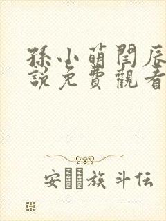 孙小萌闫辰的小说免费观看封面