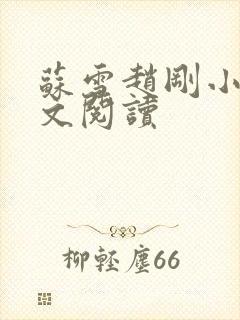 苏雪赵刚小说全文阅读