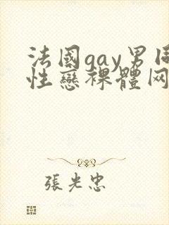 法国gay男同性恋裸体网址