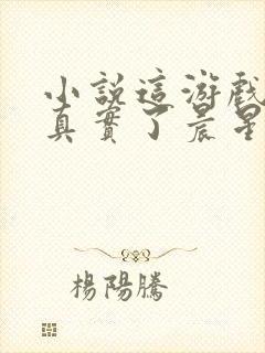 小说这游戏也太真实了晨星ll免费封面