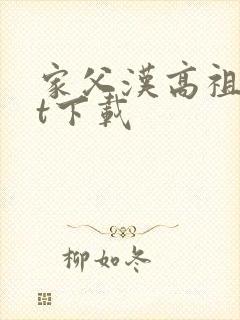 家父汉高祖txt下载