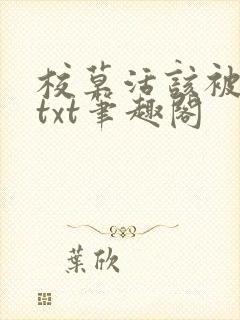 校草活该被抹布txt笔趣阁封面