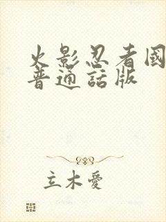 火影忍者国语版普通话版