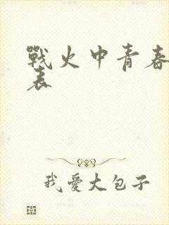 战火中青春演员表