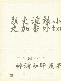 烈火浇愁小说全文加番外txt