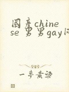 国产chinese 男男gay网站