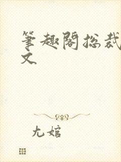 笔趣阁总裁高干文