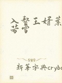 入赘王婿叶凡唐若雪