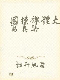 国模裸体大尺度写真集