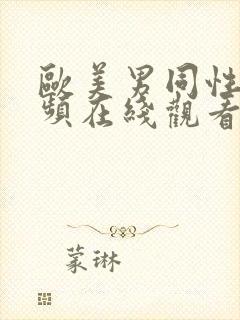 欧美男同性恋视频在线观看