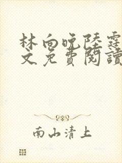 林向晚陆霆琛全文免费阅读