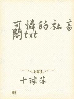 可怜的社畜笔趣阁txt