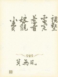 小娘惹电视剧免费观看完整版高清