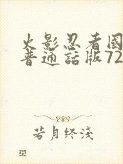 火影忍者国语版普通话版720集全