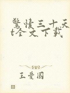惊情三十天txt全文下载