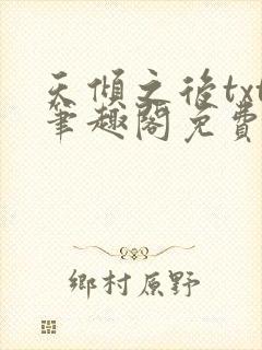天倾之后txt笔趣阁免费阅读无弹窗