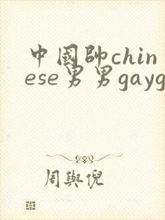 中国帅chinese男男gaygay网站xnxx封面