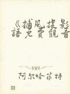 《捕风捉影》粤语免费观看高清在线