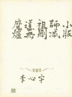 魔道祖师小说香炉无删减版封面