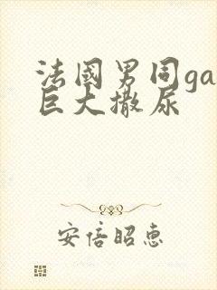 法国男同gay巨大撒尿