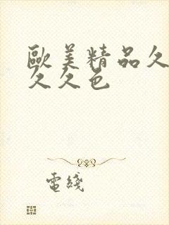 欧美精品久久久久久色封面