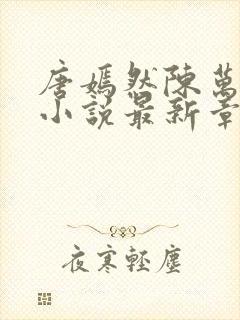 唐嫣然陈万年的小说最新章节阅读