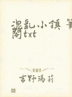 混乱小镇 笔趣阁txt