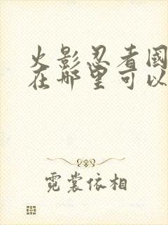 火影忍者国语版在哪里可以看