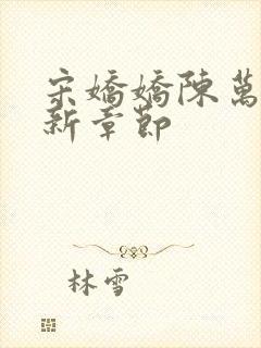 宋娇娇陈万里最新章节