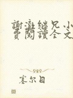 谢澈继兄小说免费阅读全文无弹窗