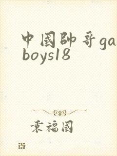 中国帅哥gay boys18