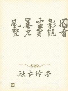 风暴电影国语完整免费观看