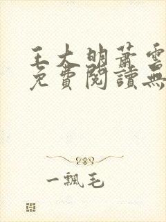 王大明萧云小说免费阅读无弹窗